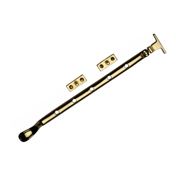 V990 12-PB • 305mm • Polished Brass • Heritage Brass Victorian Casement Stay